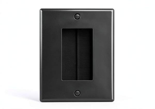 FGB Black ABS Cable Wall Plate for Home Theater-4