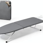 ZOES HOMEWARE Portable Ironing Board Wood Foldable Tabletop-0