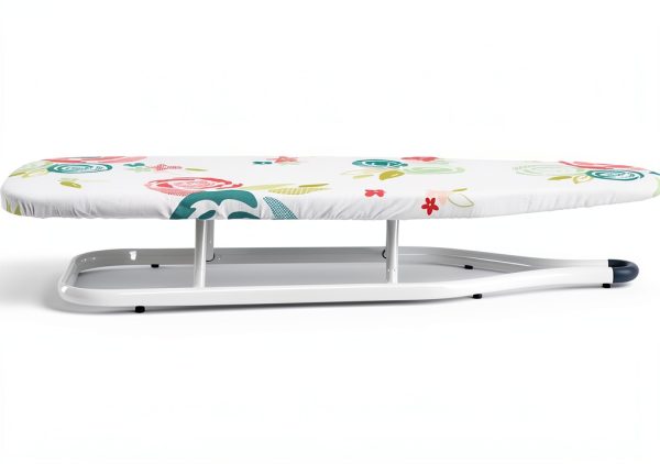 Amazon Basics Ironing Board Steel Floral Tabletop White-1