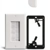 VCE In Wall Cable Management Plates White+Black-1