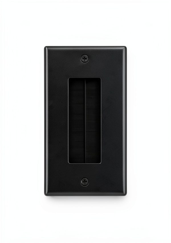 FGB Black ABS Cable Wall Plate for Home Theater-5
