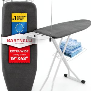 Bartnelli Ironing Board Foldable Metal Frame Heat Resistant-0