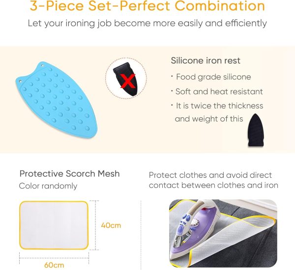 YQMAJIM Ironing Mat Thickened Fabric Double Sided Design-1