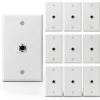 VCE Keystone Wall Plates White 10 Pack-0