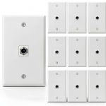 VCE Keystone Wall Plates White 10 Pack-0