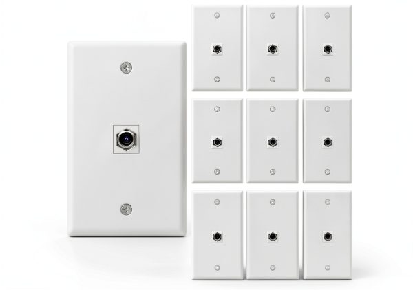 VCE Keystone Wall Plates White 10 Pack-0