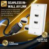TNP Products HDMI Wall Plate 2-Port Ethernet-4