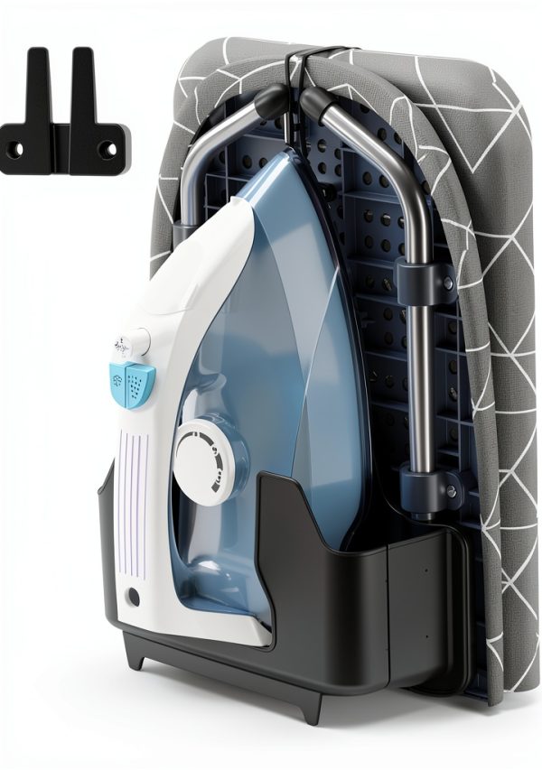 Xabitat Ironing Board Foldable Wall Mount Gray Steel-0
