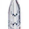 Amazon Basics Ironing Board Steel Floral Tabletop White-2
