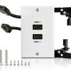 ELECTOP 2 Port HDMI Wall Plate-0
