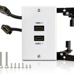 ELECTOP 2 Port HDMI Wall Plate-0
