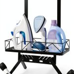 Siyzda Ironing Board Hanger Metal Matte Black Space Saving-0