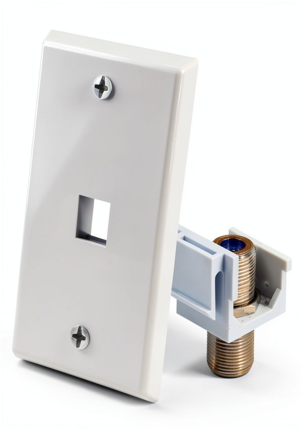 VCE Keystone Wall Plates White 10 Pack-4
