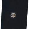 Coax Cable TV Wall Plate BOPLAT Black 1Pack-0