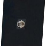 Coax Cable TV Wall Plate BOPLAT Black 1Pack-0