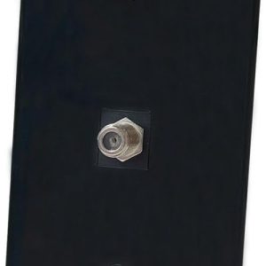 Coax Cable TV Wall Plate BOPLAT Black 1Pack-0