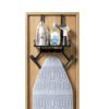 Siyzda Ironing Board Hanger Metal Matte Black Space Saving-6