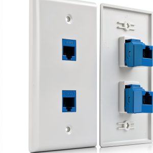 Cable Matters Ethernet Wall Plate Blue-0