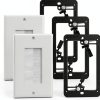 VCE In Wall Cable Management Plates White+Black-0