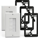 VCE In Wall Cable Management Plates White+Black-0