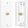 Cable Matters 1-Port Coax Wall Plate Solution-0