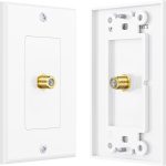 Cable Matters 1-Port Coax Wall Plate Solution-0