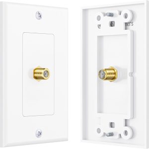 Cable Matters 1-Port Coax Wall Plate Solution-0