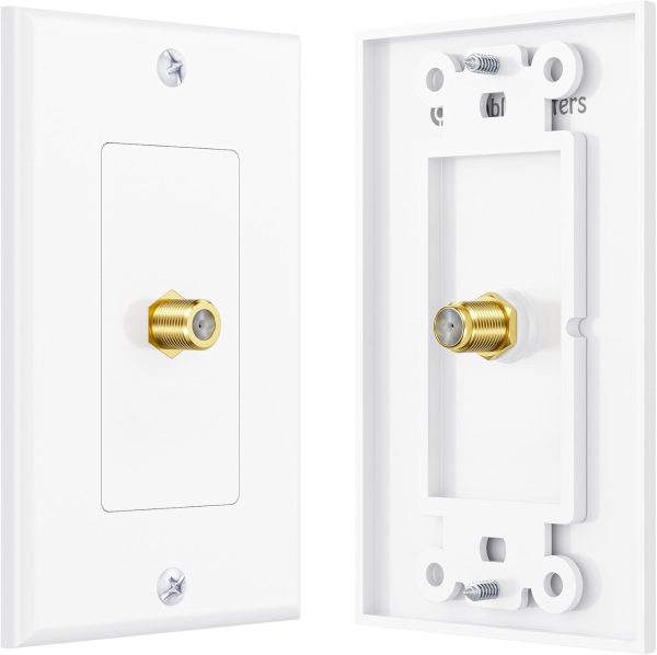 Cable Matters 1-Port Coax Wall Plate Solution-0