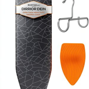 Bartnelli Ironing Board Foldable Adjustable Height Gray-0
