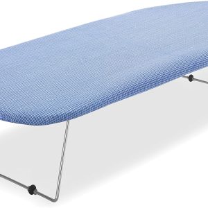 Whitmor Tabletop Ironing Board Steel Mesh Blue Compact-0