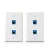 Cable Matters Ethernet Wall Plate Blue-1