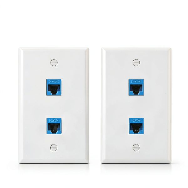 Cable Matters Ethernet Wall Plate Blue-1
