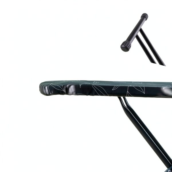 Ironing Board Metal Foldable ANGORA BRANDS Black Leaf Design-5