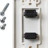 Bealuffe Inc HDMI Wall Plate 2-Port Panel for Home Theater-1