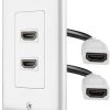 TNP Products HDMI Wall Plate 2-Port Ethernet-0