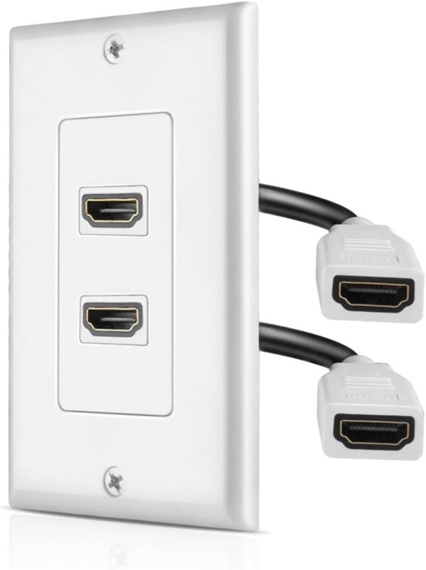 TNP Products HDMI Wall Plate 2-Port Ethernet-0