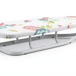 Amazon Basics Ironing Board Steel Floral Tabletop White-0
