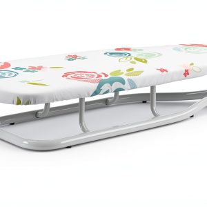 Amazon Basics Ironing Board Steel Floral Tabletop White-0