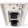 Bealuffe Inc HDMI Wall Plate 2-Port Panel for Home Theater-4