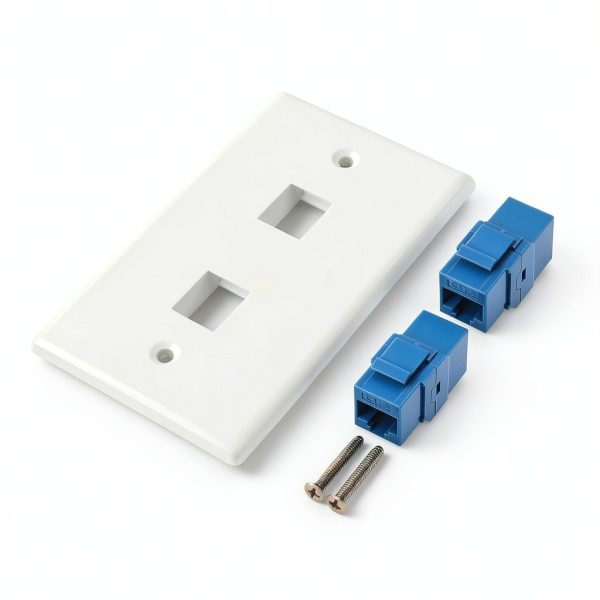 Cable Matters Ethernet Wall Plate Blue-2