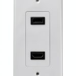 Bealuffe Inc HDMI Wall Plate 2-Port Panel for Home Theater-0