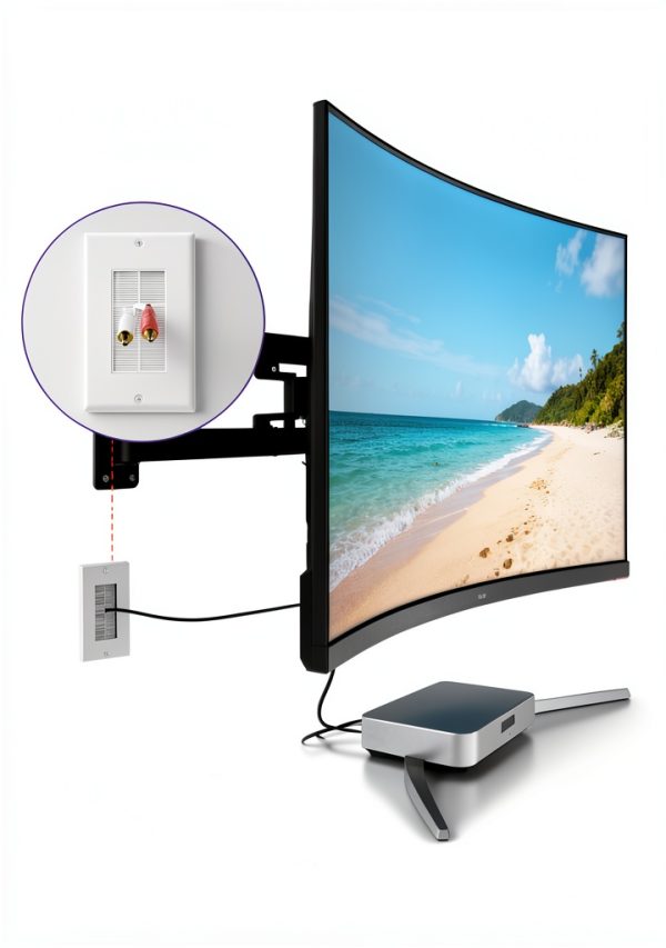 VCE In Wall Cable Management Plates White+Black-4