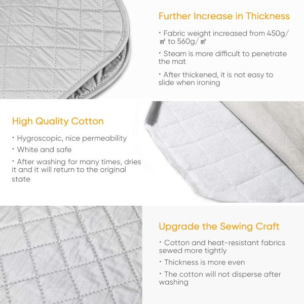 YQMAJIM Ironing Mat Foldable Double Sided Thickened Fabric-4