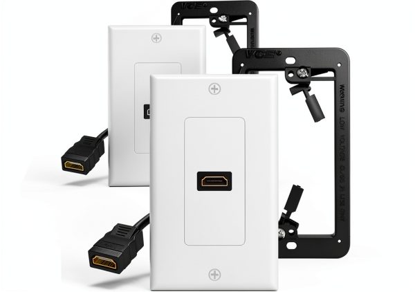 VCELINK HDMI Wall Plate 1-Port ABS Material-0