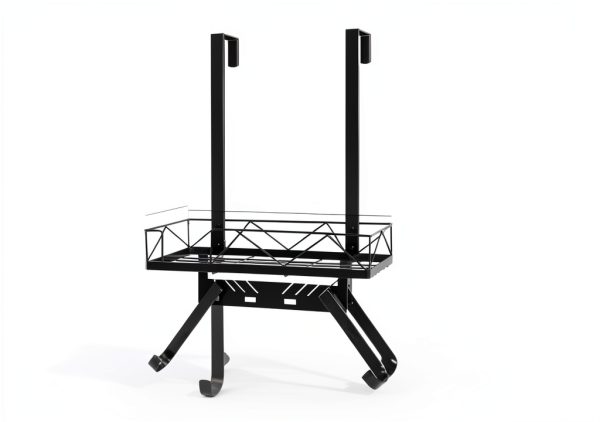 Siyzda Ironing Board Hanger Metal Matte Black Space Saving-4