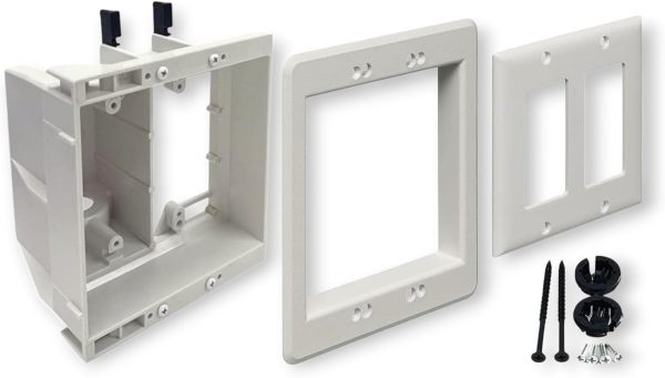 Electrical Outlet Box iMBAPrice 2 Gang Recessed-0