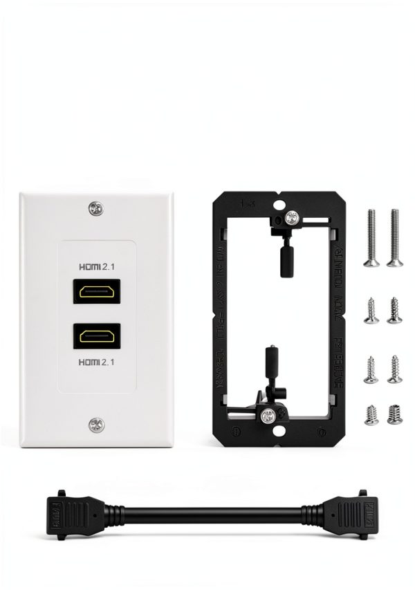 ELECTOP 2 Port HDMI Wall Plate-3