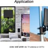 Coax Cable TV Wall Plate BOPLAT Black 1Pack-3