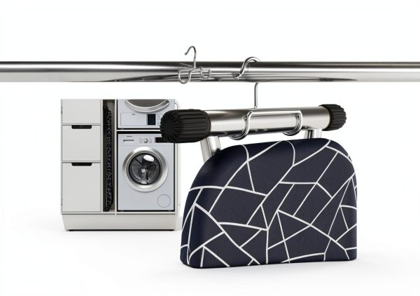 Bartnelli Ironing Board Foldable Adjustable Height Gray-6