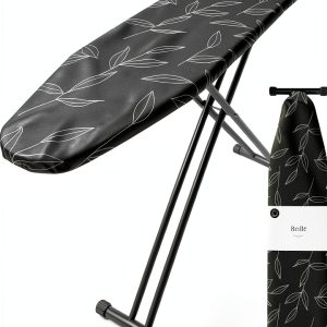 Ironing Board Metal Foldable ANGORA BRANDS Black Leaf Design-0